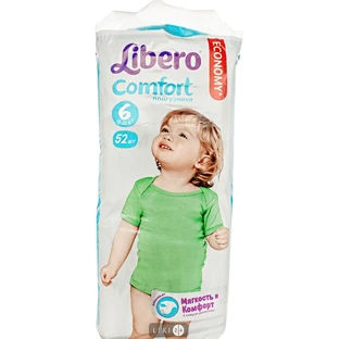 Подгузники Libero Comfort 6 52 шт