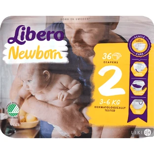 Підгузки Libero New Born 2 3-6 кг 36 шт
