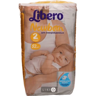 Підгузки Libero New Born 2 3-6 кг 52 шт