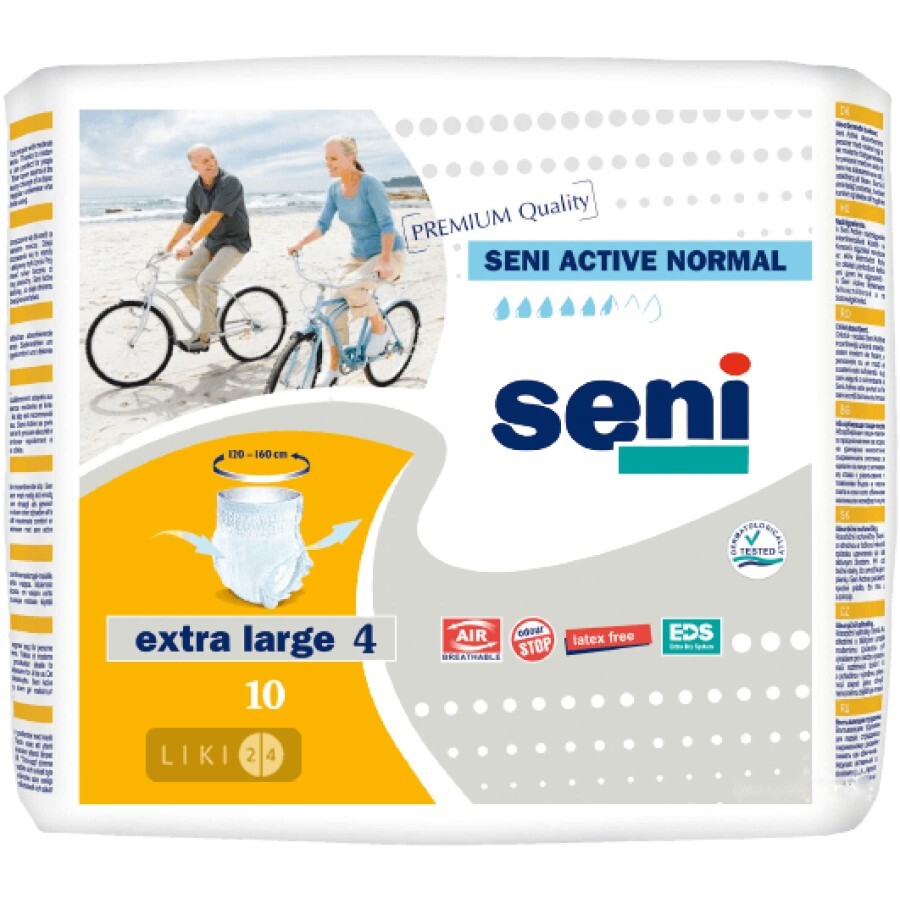 Підгузки-трусики для дорослих Seni Active Extra Large 10 шт: ціни та характеристики
