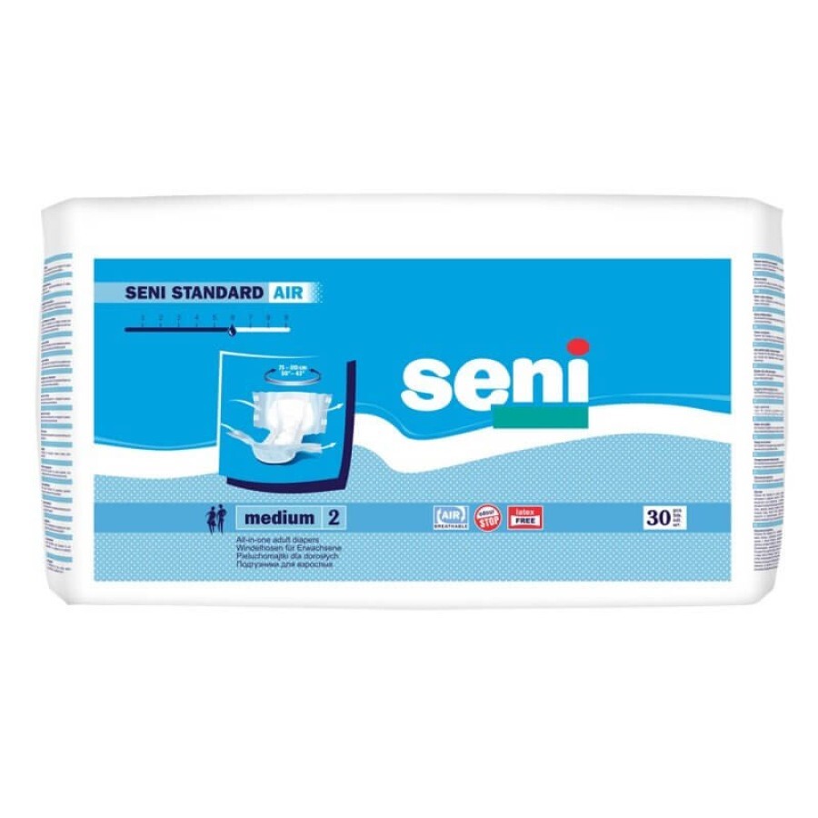 Підгузки для дорослих Seni Standard Air Medium 30 шт: ціни та характеристики