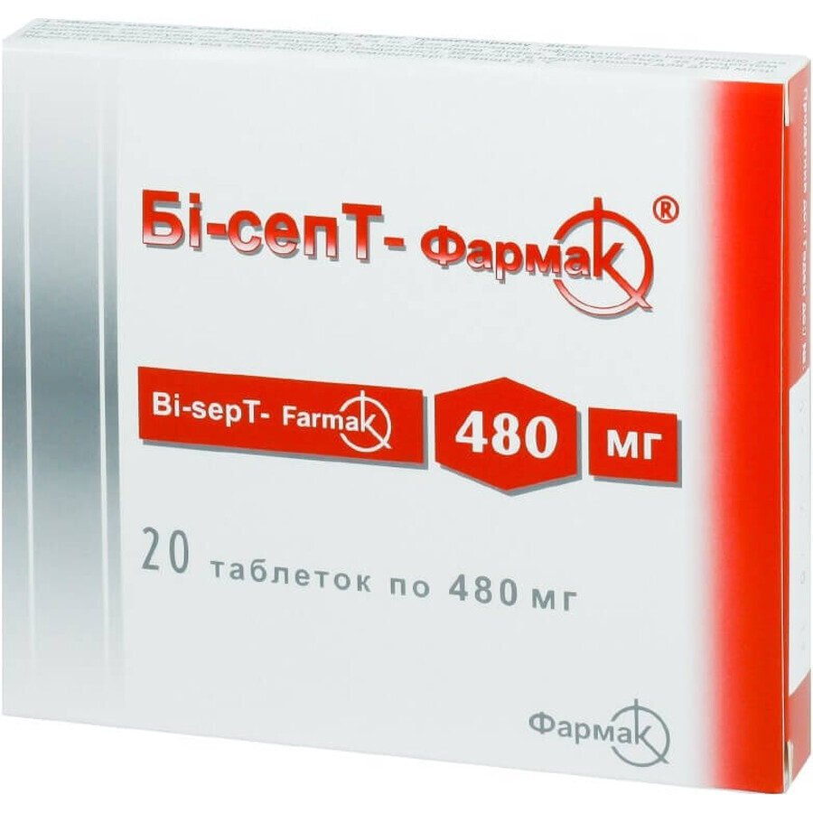 Бісептол таблетки 480 мг №20