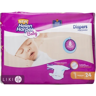Подгузники Helen Harper Baby Newborn 2-5 кг 24 шт
