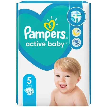 Підгузники дитячі Pampers Active Baby Junior 5 (11-16 кг) №21: ціни та характеристики