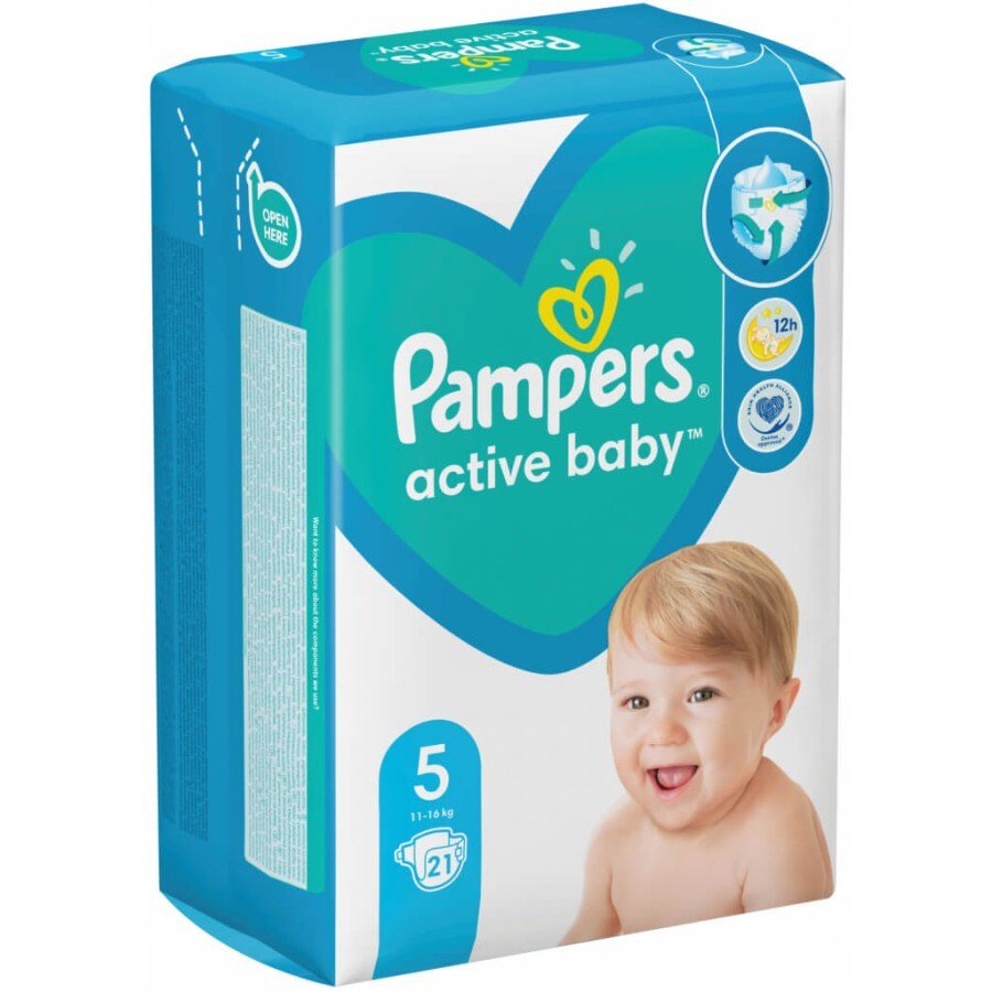 Підгузники дитячі Pampers Active Baby Junior 5 (11-16 кг) №21: ціни та характеристики