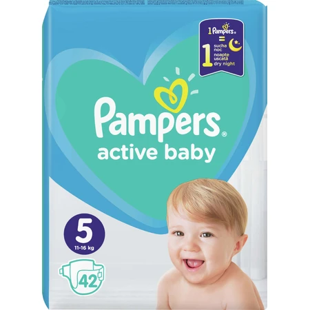 Подгузники Pampers Active Baby 5 Junior 11-16 кг 42 шт: цены и характеристики