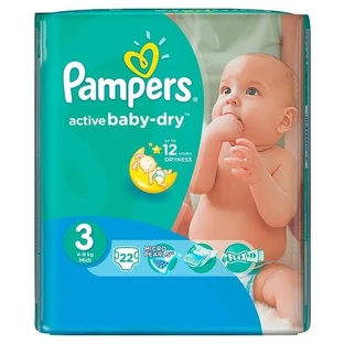 Підгузки Pampers Active Baby 3 Midi 6-10 кг 22 шт