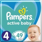 Підгузки Pampers Active Baby Maxi Plus 4+ 49 шт: ціни та характеристики