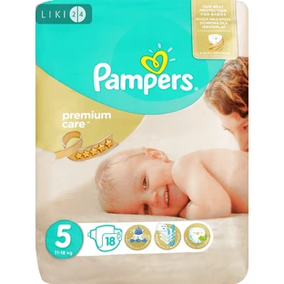 Подгузники Pampers Premium Care Junior 5 11-18 кг 18 шт