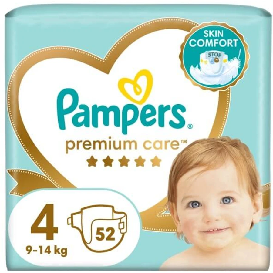 Подгузники Pampers Premium Care Maxi 4 9-14 кг 52 шт: цены и характеристики