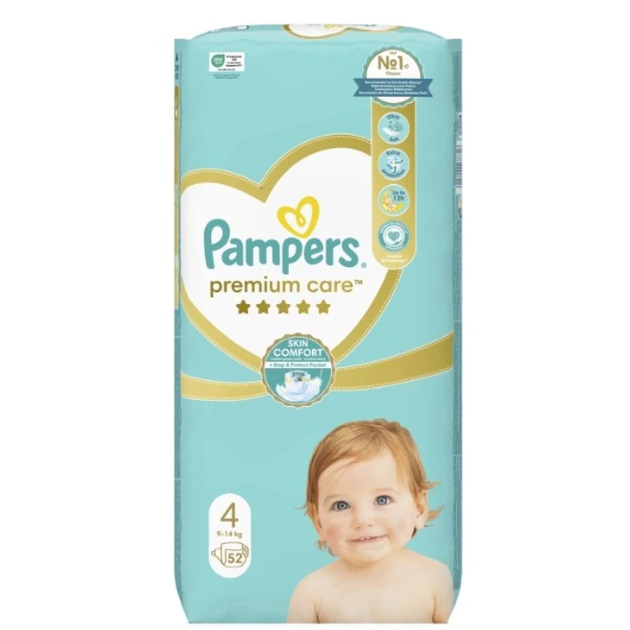 Подгузники Pampers Premium Care Maxi 4 9-14 кг 52 шт: цены и характеристики