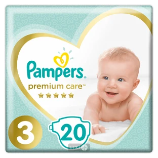 Подгузники Pampers Premium Care 3 Midi 6-10 кг 20 шт
