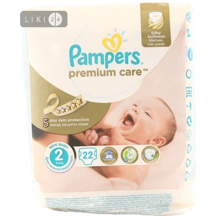 Подгузники Pampers Premium Care Mini 3-6 кг 22 шт