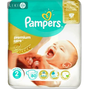 Подгузники Pampers Premium Care Mini 3-6 кг 80 шт