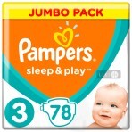 Підгузки Pampers Sleep & Play 3 Midi 1 шт: ціни та характеристики