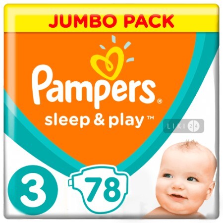 Подгузники Pampers Sleep & Play 3 Midi 1 шт