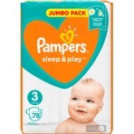 Підгузки Pampers Sleep & Play 3 Midi 1 шт: ціни та характеристики