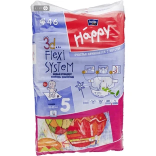 Подгузники детские Bella Baby Happy Junior 12-25 кг 46 шт
