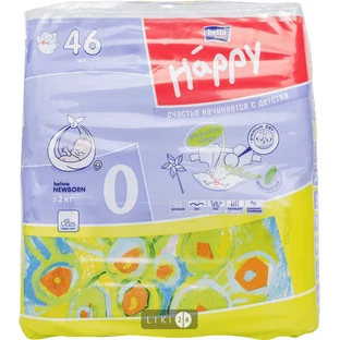 Підгузки дитячі Bella Baby Happy Before Newborn 0-2 кг 46 шт