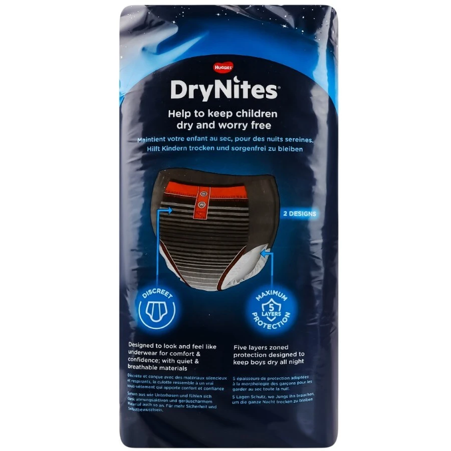 Подгузники-трусики Huggies DryNites Teen 27-57 кг для мальчиков 8-15 лет 9 шт.: цены и характеристики