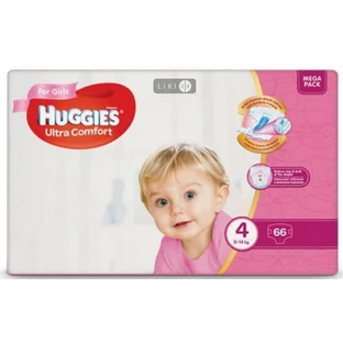 Подгузники детские гигиенические huggies ultra comfort размер 4, Girl
