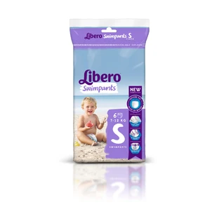 Подгузники-трусики Libero Swimpants Small детские для плавания 7-12 кг 6 шт