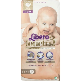 Подгузники Libero Touch 3 4-8 кг 52 шт