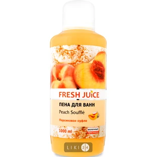 Пена для ванн Fresh Juice Peach souffle персиковое суфле, 1000 л