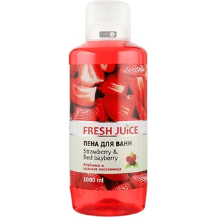 Пена для ванн Fresh Juice Strawberry & Red bayberry Клубника и красная восковница, 1000 мл