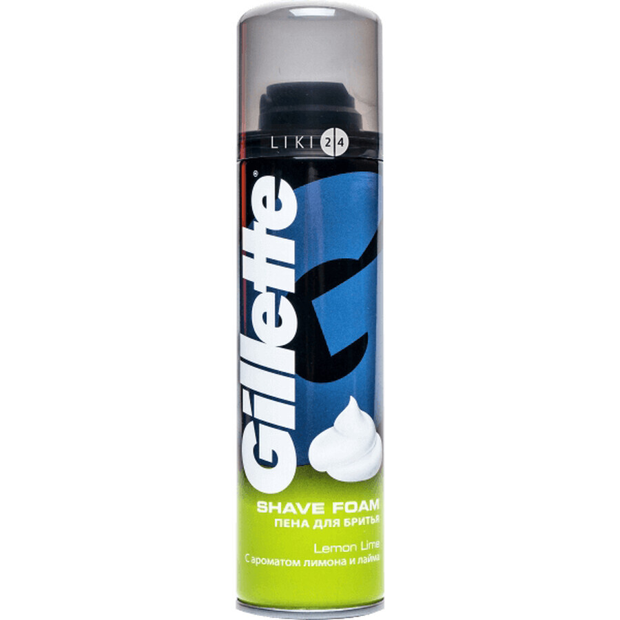 Піна для гоління Gillette Lemon Lime 200 мл: ціни та характеристики