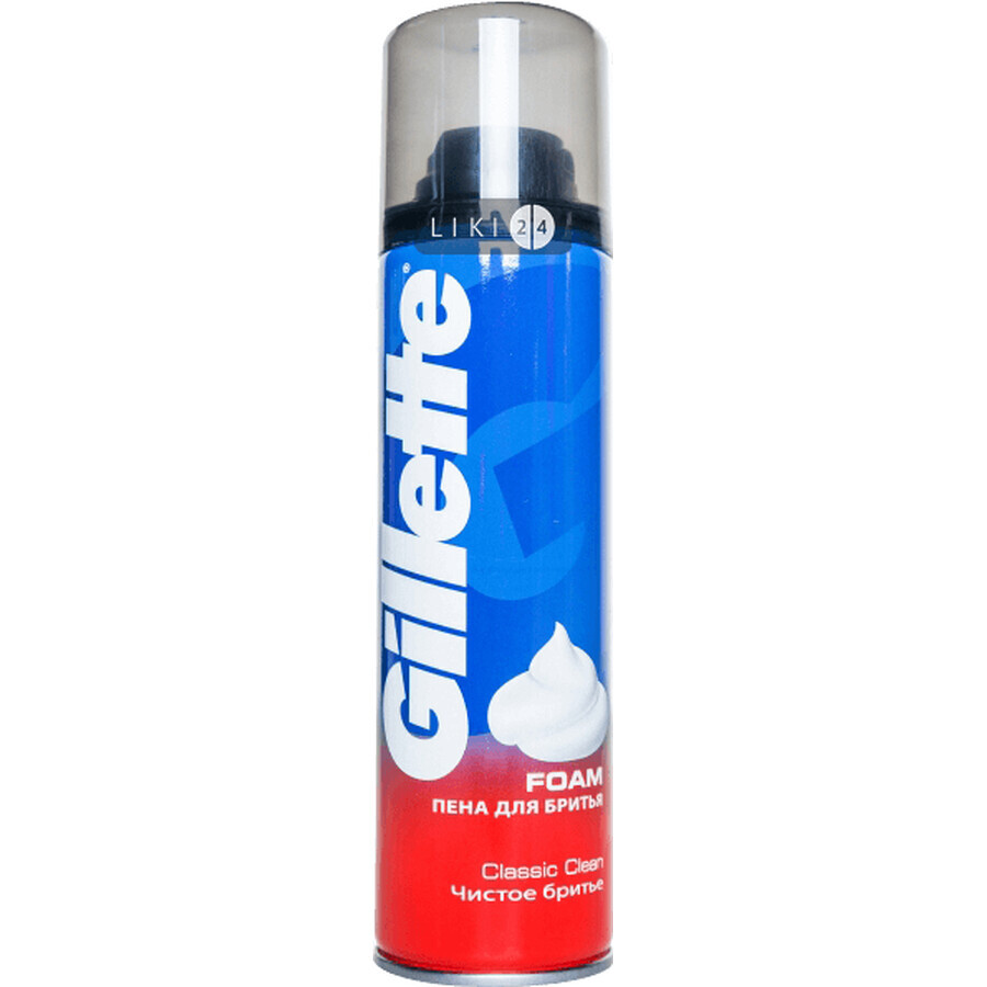Пена для бритья Gillette Classic Clean 200 мл: цены и характеристики