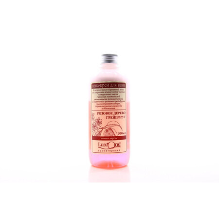 Піна-крем для ванн "lux one" анти стресс 500 мл, рожеве дерево та грейпфрут