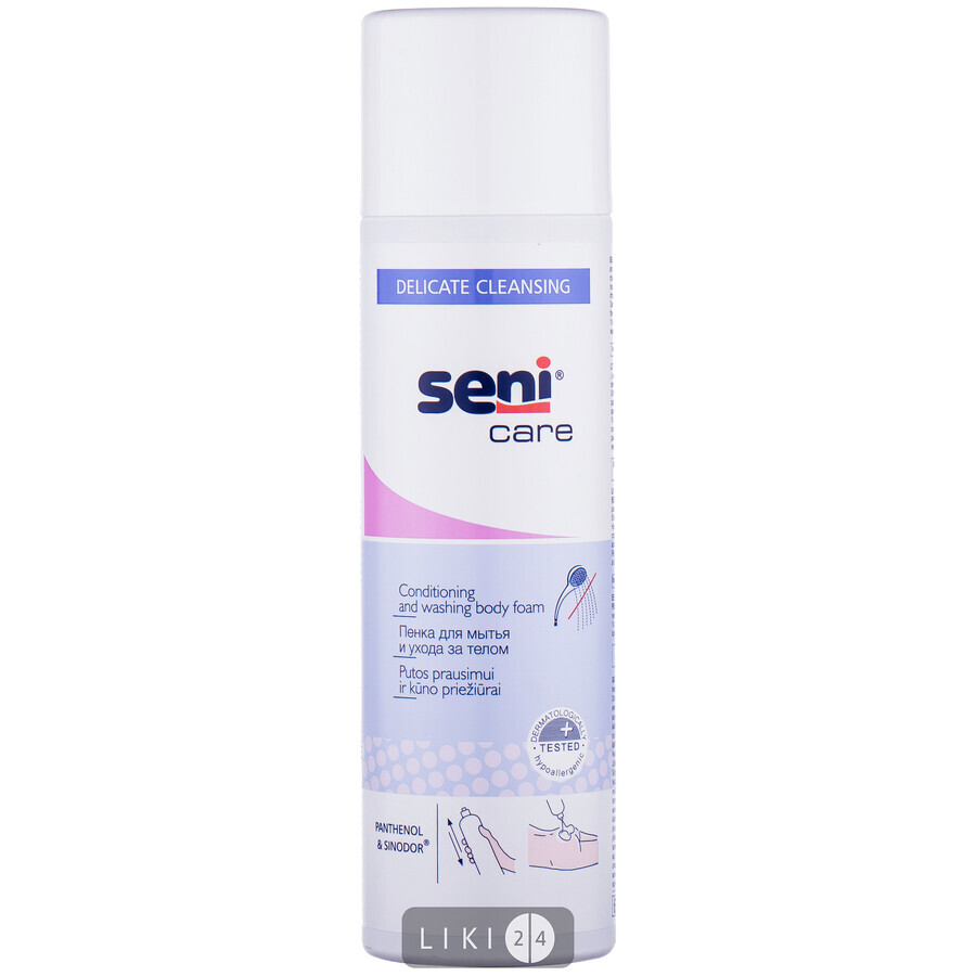 Пінка Seni Care для миття і догляду за тілом, 500 мл: ціни та характеристики