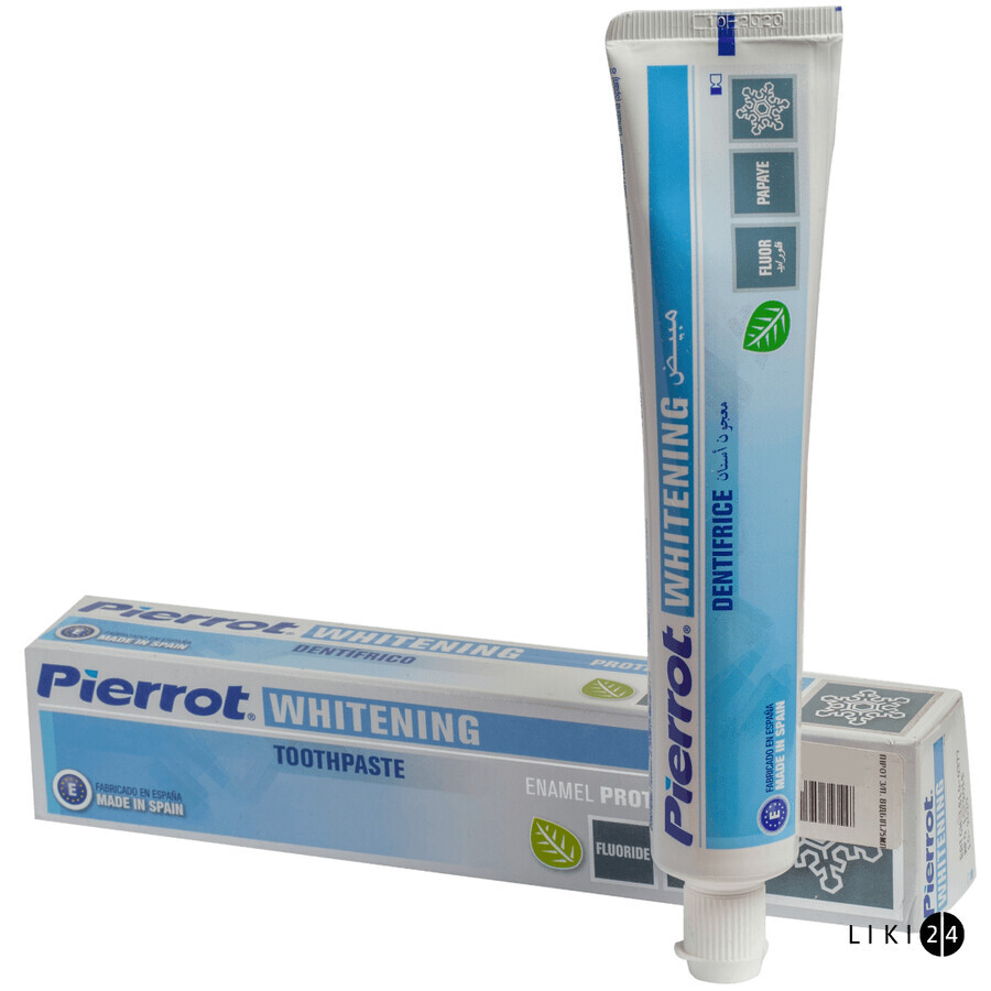 Зубная паста Pierrot Отбеливающая, 75 мл: цены и характеристики