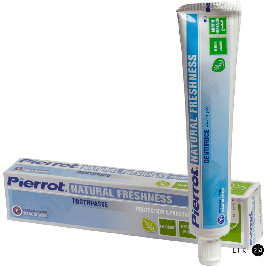Зубна паста Pierrot з м'ятою і фтором, 75 мл: ціни та характеристики