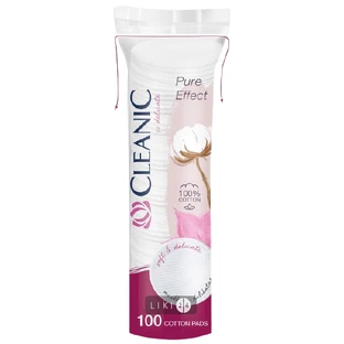 Ватні пластини Cleanic Pure Effect 100 шт
