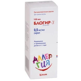 Блогір-3 р-н орал. 0,5 мг/мл фл. 120 мл