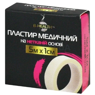 Пластырь медицинский 5 м х 1 см на нетканой основе