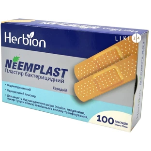 Пластир бактерицидний Neemplast 19 мм х 72 мм №100