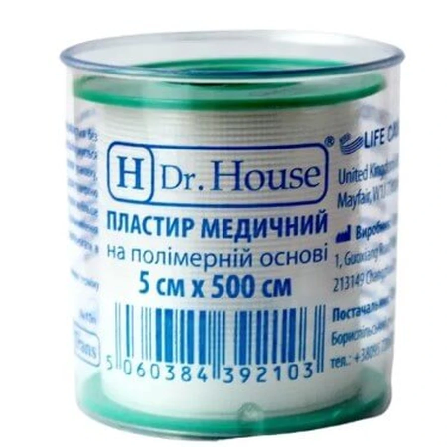 Пластир 5 см х 500 см полімерн.: ціни та характеристики