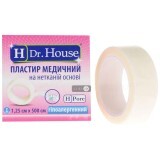 Пластырь медицинский Dr. House бактерицидный на нетканой основе 1.25 см х 500 см 1 шт коробка бумажная