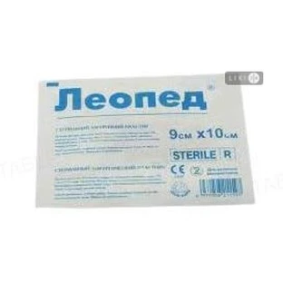 Пластир медичний leopad 9 см х 10 см, стерильний, прозорий №25