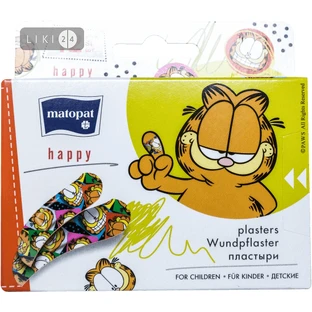 Пластырь медицинский Matopat Happy 12 шт