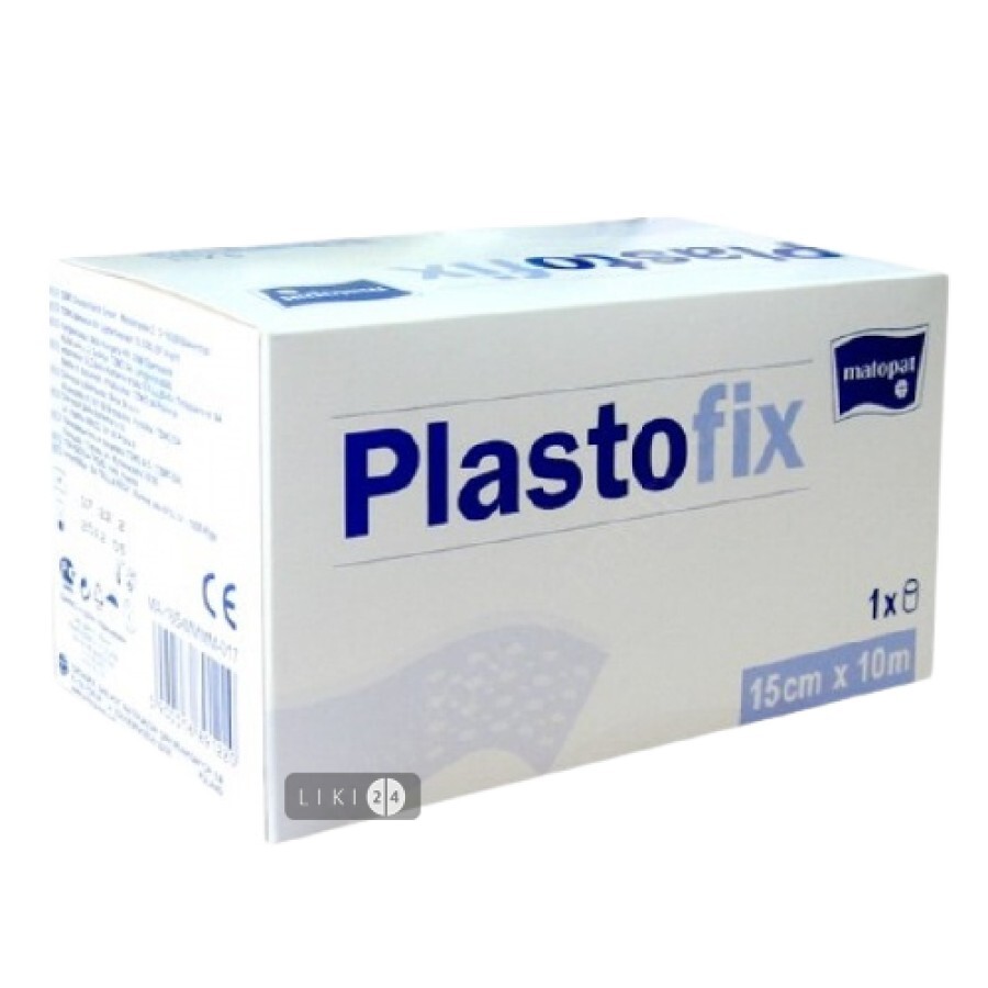 Пластир медичний Matopat Plastofix 15 см х 10 м 1 шт: ціни та характеристики