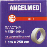 Пластир медичний Angelmed на шовковій основі 1 см х 250 см, 1 шт.