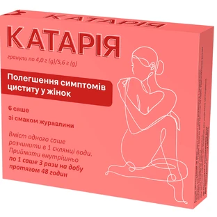 Катарія гран. 4 г саше 5,6 г, у коробці №6
