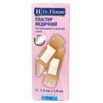 Пластырь H Dr. House медицинский бактерицидный 7,2 см х 1,9 см, на нетканой основе: цены и характеристики