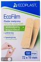 Пластырь медицинский Ecoplast водостойкий размер 72 мм х 19 мм 100 шт