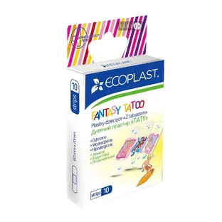 Пластир медичний Ecoplast Тату прозорий 10 шт