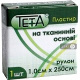 Пластырь медицинский Teta на тканевой основе 1 х 250 см 1 шт